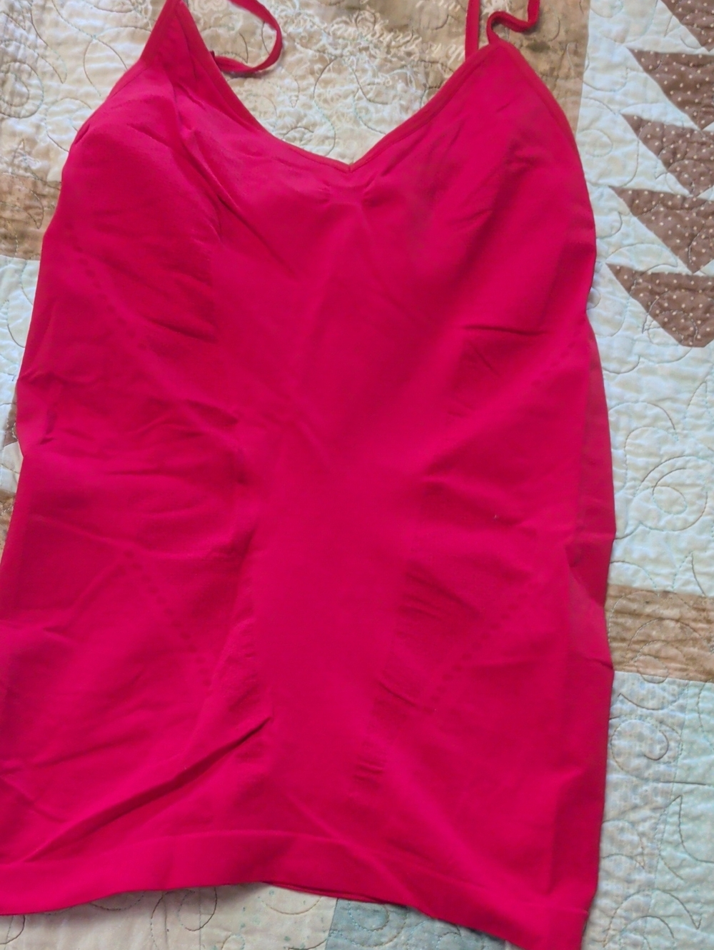 Lacoste Hot Pink Spaghetti Strap Tank Top